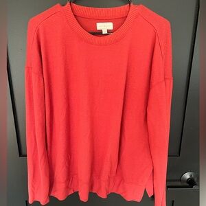 Red Soft and Stretchy Lucky Brand Sweater